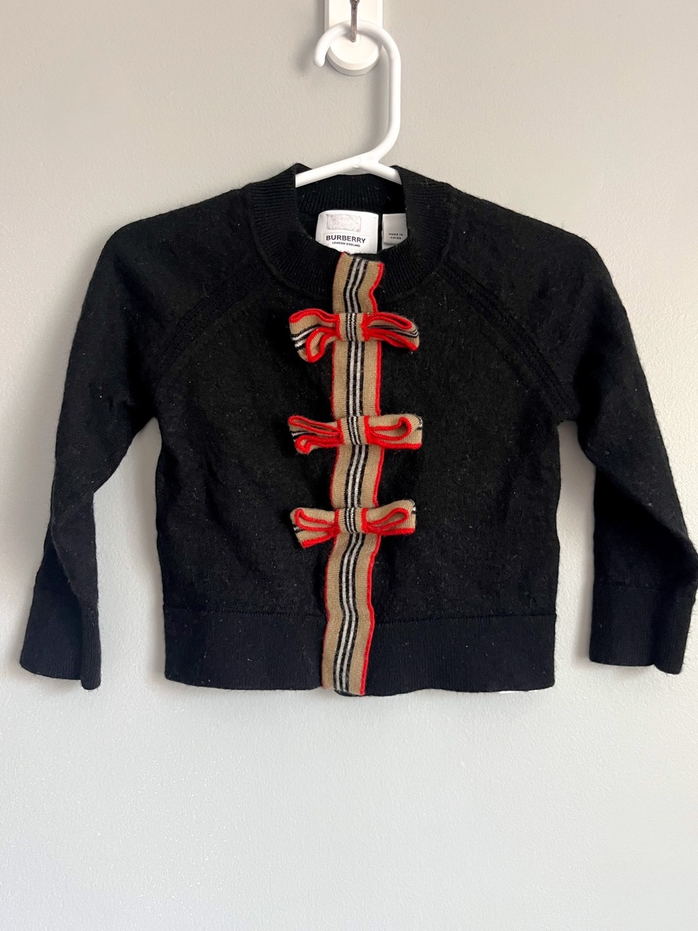 Burberry Merino Wool Cardigan Sweater size 12-18 months baby girl